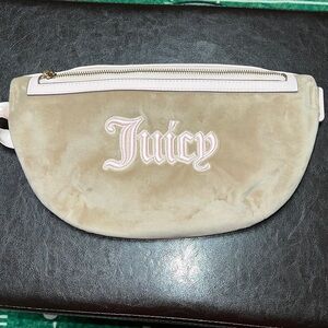 Juicy Couture Beige Suede Belt Bag